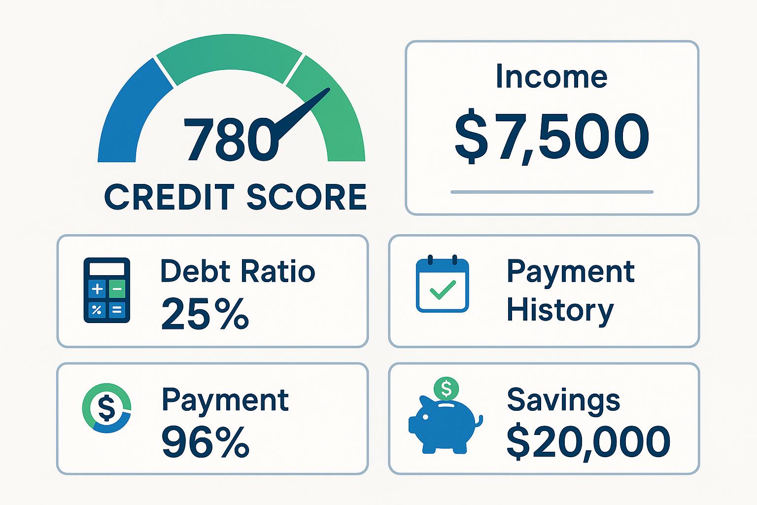 Credit score holistic evaluation dashboard